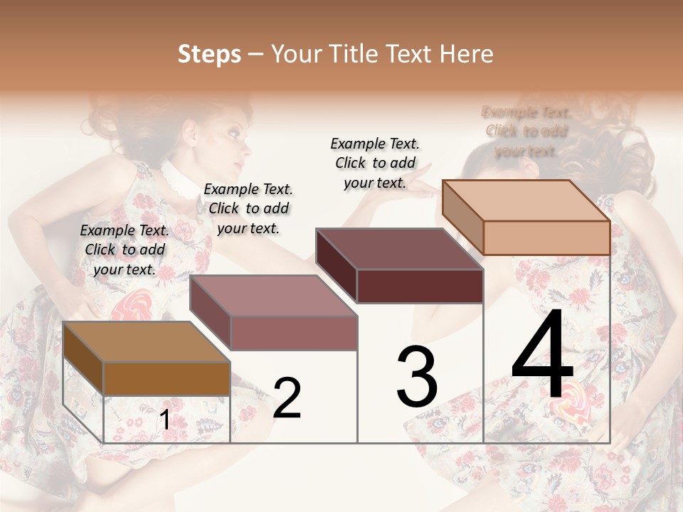 A Girl In A Dress PowerPoint Template