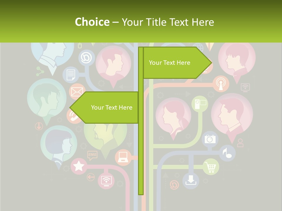 Social Contacts PowerPoint Template