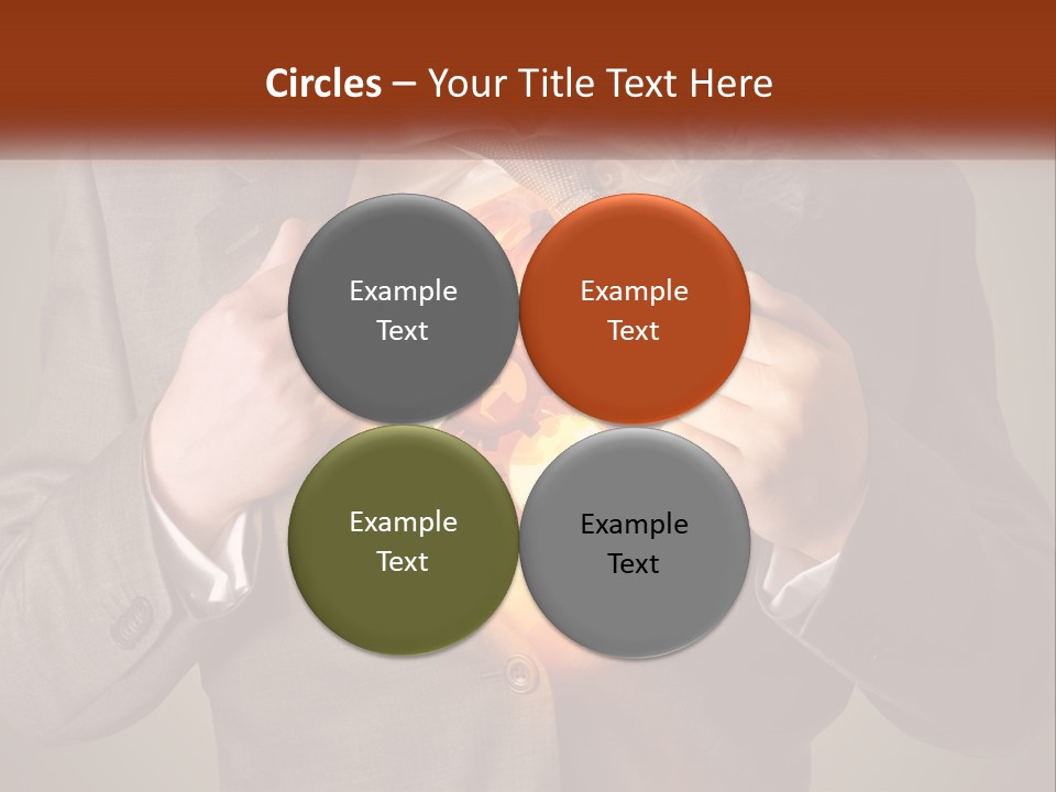 Mechanism In The Chest Of A Man PowerPoint Template
