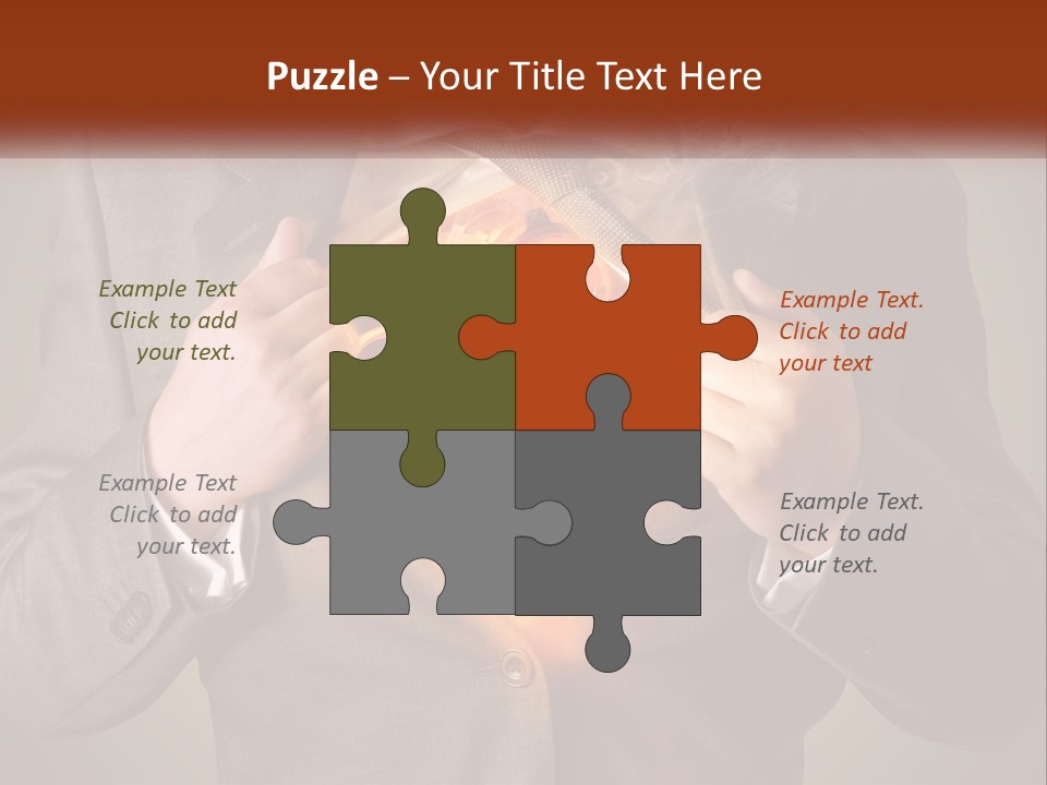 Mechanism In The Chest Of A Man PowerPoint Template