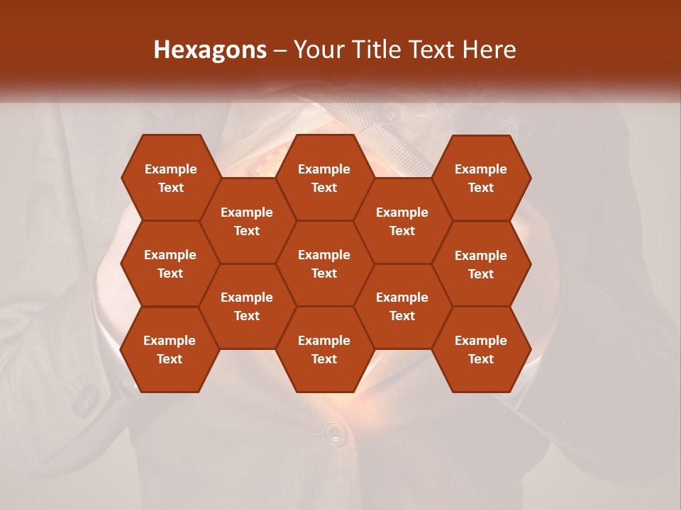 Mechanism In The Chest Of A Man PowerPoint Template
