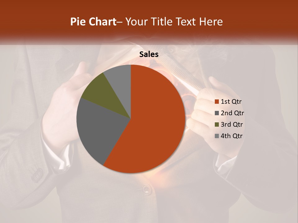 Mechanism In The Chest Of A Man PowerPoint Template