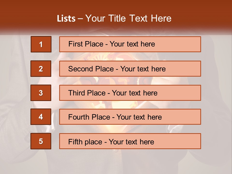Mechanism In The Chest Of A Man PowerPoint Template