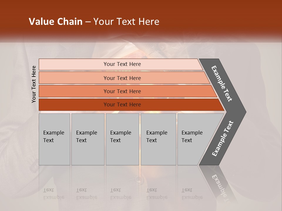 Mechanism In The Chest Of A Man PowerPoint Template