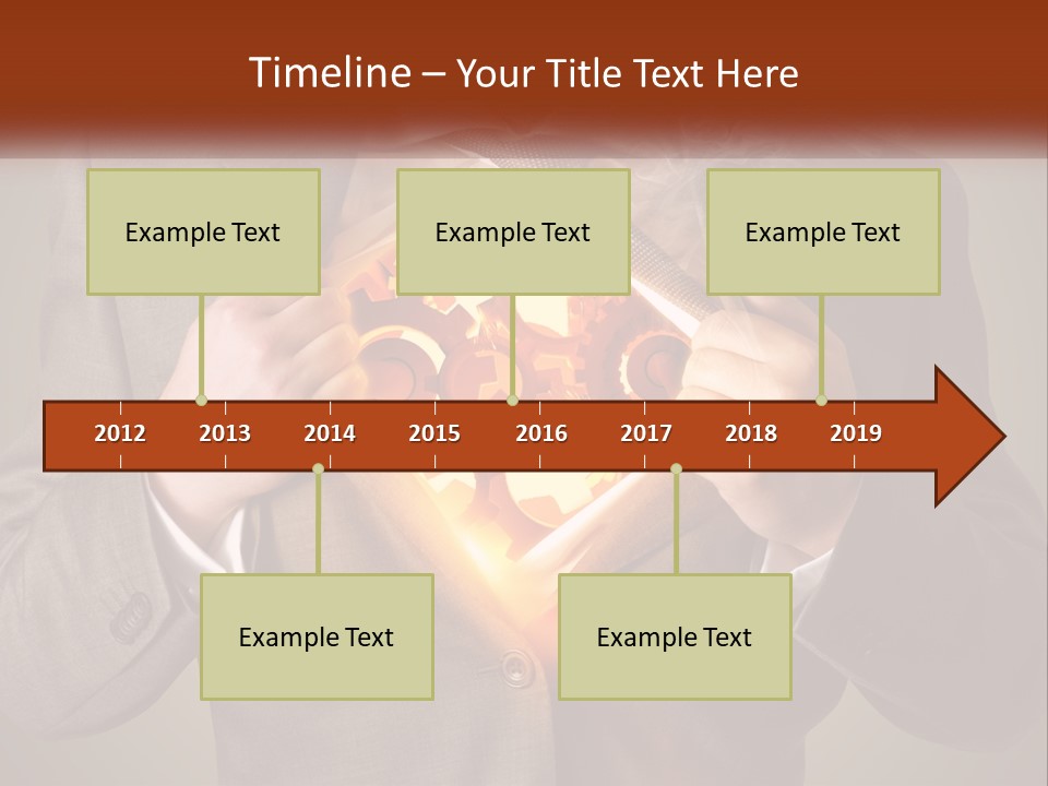 Mechanism In The Chest Of A Man PowerPoint Template