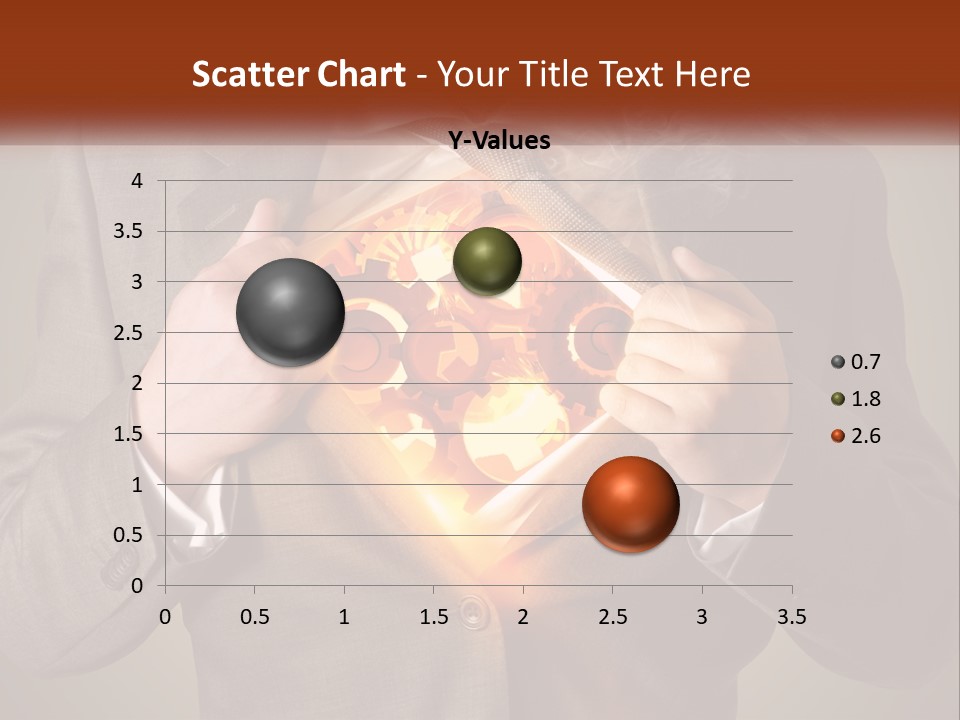 Mechanism In The Chest Of A Man PowerPoint Template