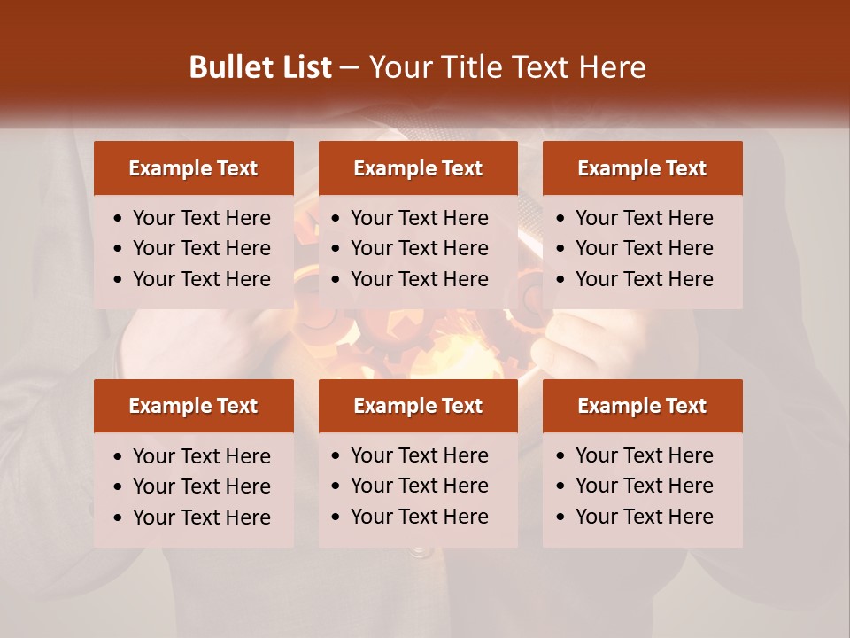 Mechanism In The Chest Of A Man PowerPoint Template