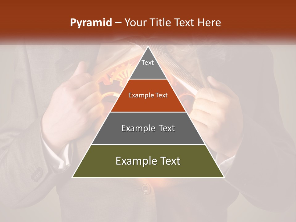 Mechanism In The Chest Of A Man PowerPoint Template