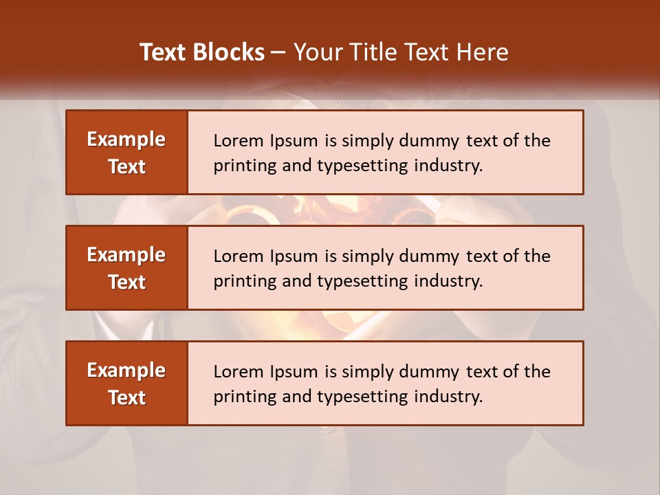 Mechanism In The Chest Of A Man PowerPoint Template