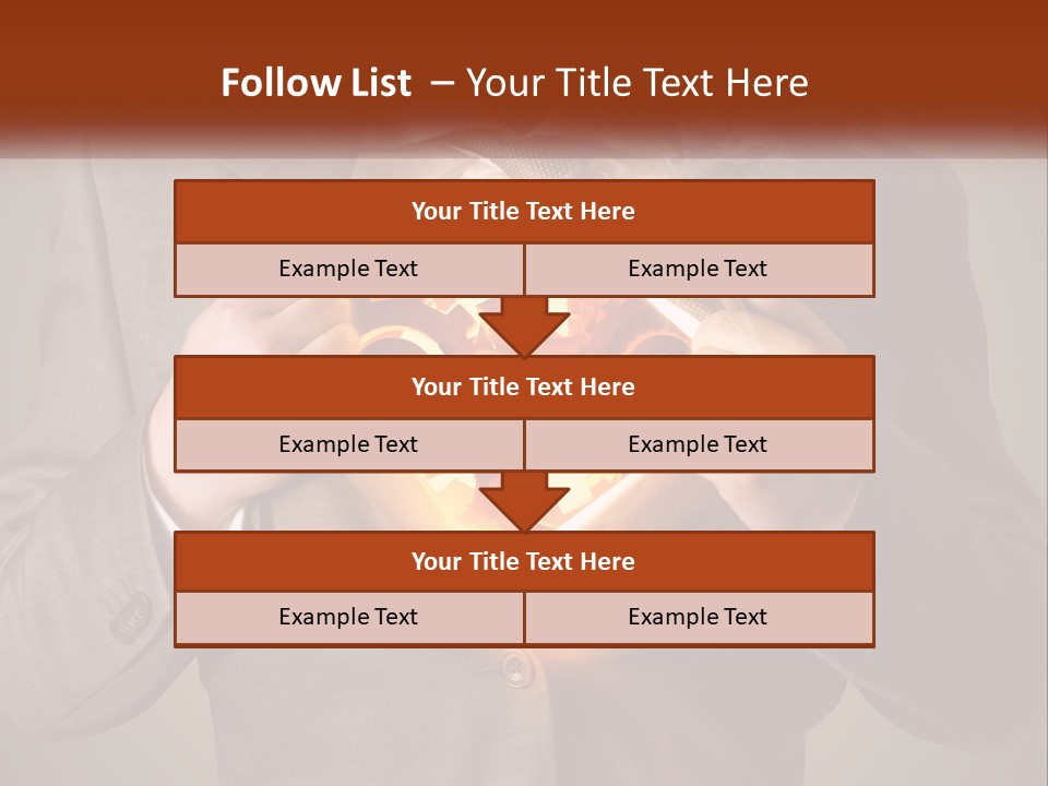 Mechanism In The Chest Of A Man PowerPoint Template