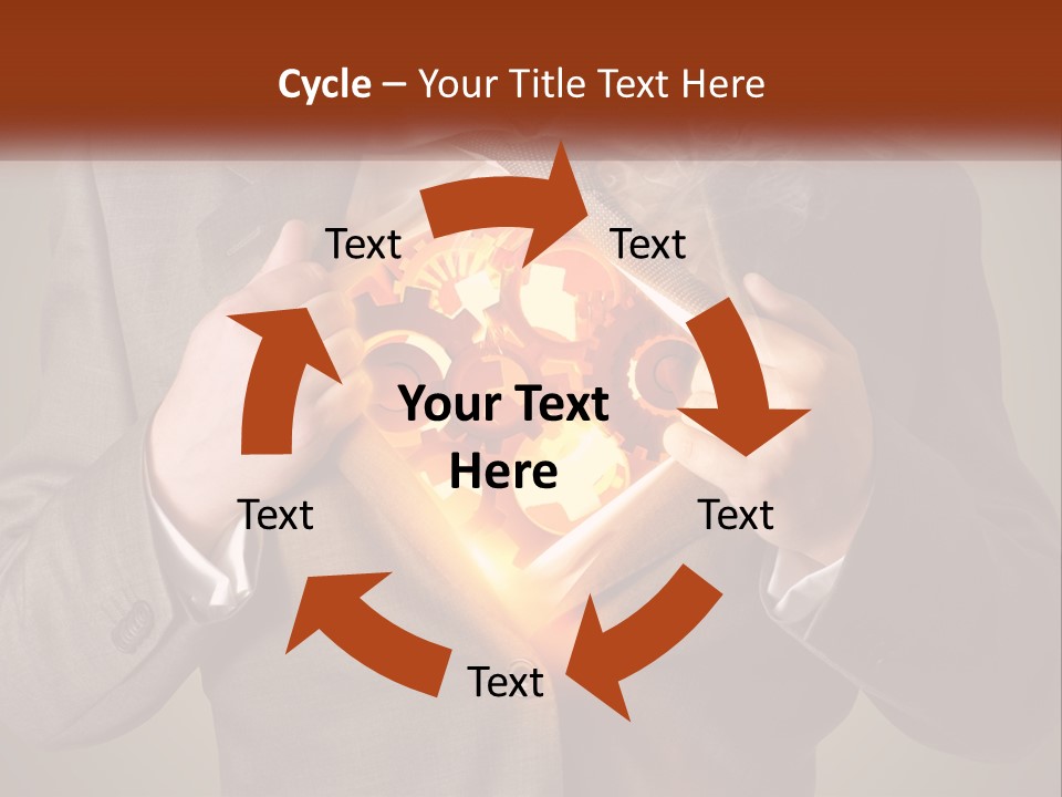 Mechanism In The Chest Of A Man PowerPoint Template
