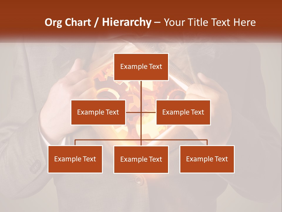 Mechanism In The Chest Of A Man PowerPoint Template