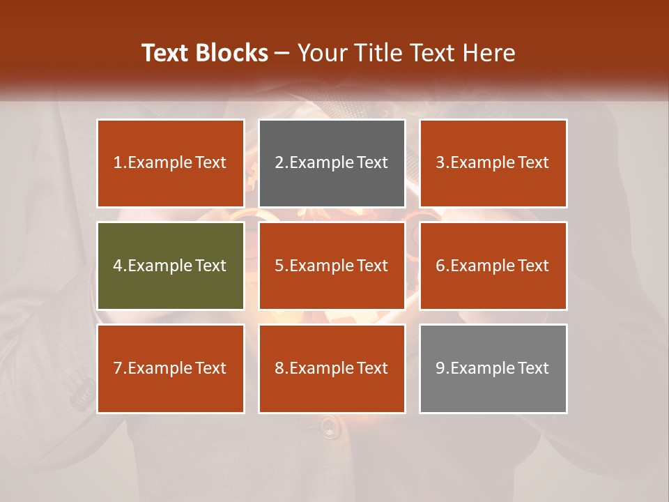 Mechanism In The Chest Of A Man PowerPoint Template