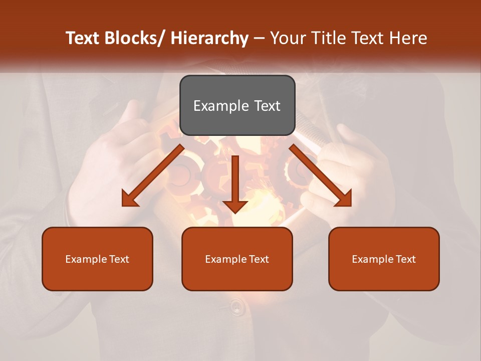 Mechanism In The Chest Of A Man PowerPoint Template