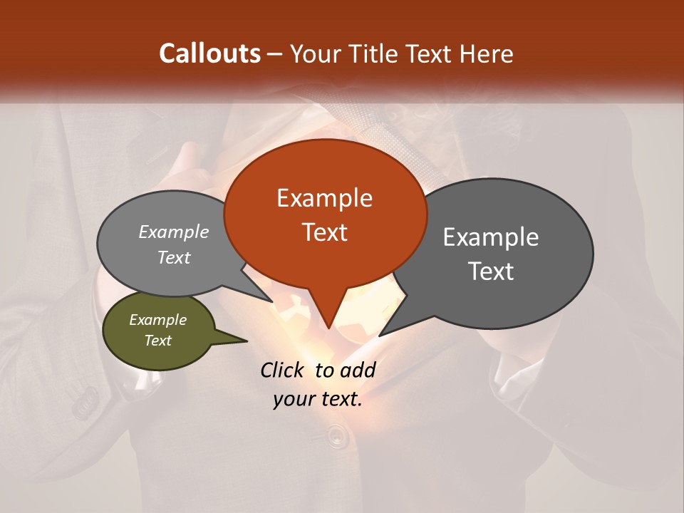 Mechanism In The Chest Of A Man PowerPoint Template