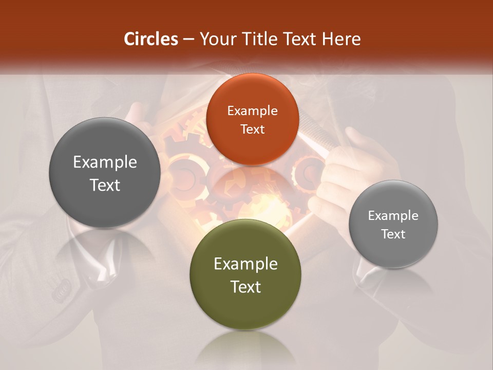 Mechanism In The Chest Of A Man PowerPoint Template
