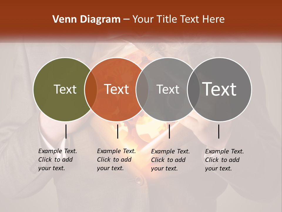 Mechanism In The Chest Of A Man PowerPoint Template