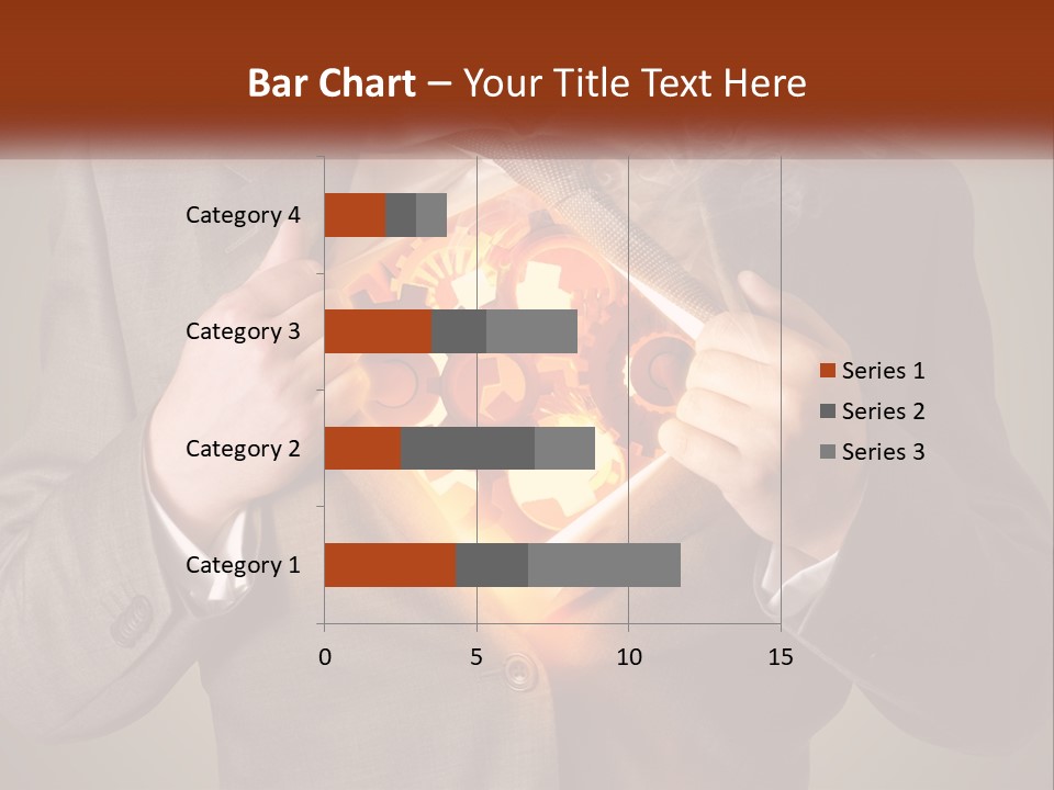 Mechanism In The Chest Of A Man PowerPoint Template