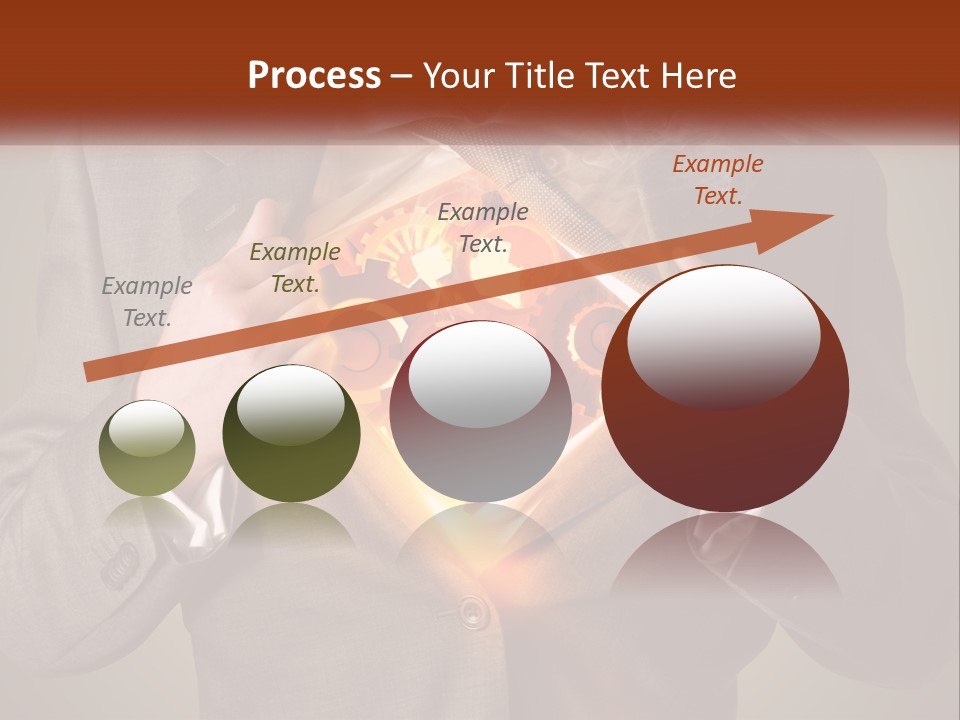 Mechanism In The Chest Of A Man PowerPoint Template
