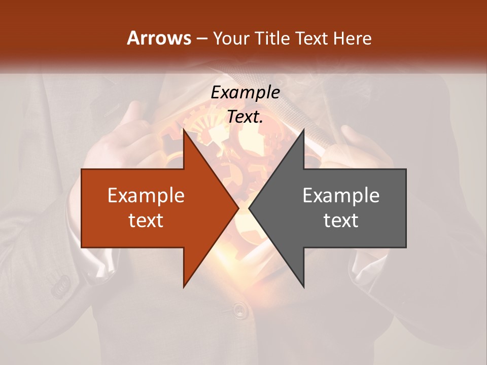 Mechanism In The Chest Of A Man PowerPoint Template
