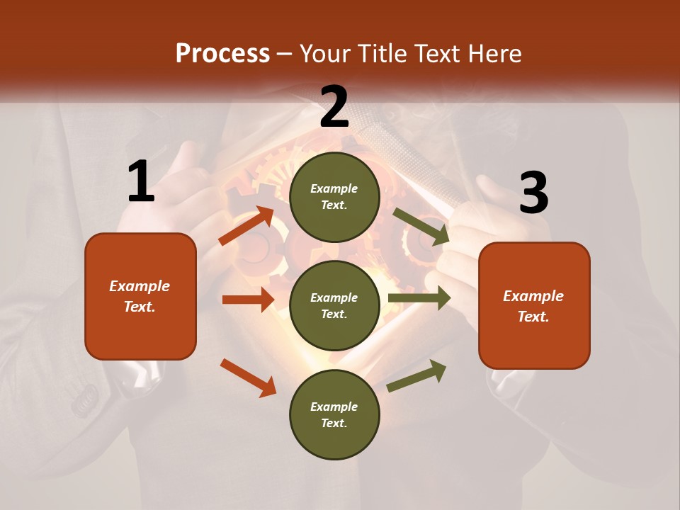 Mechanism In The Chest Of A Man PowerPoint Template