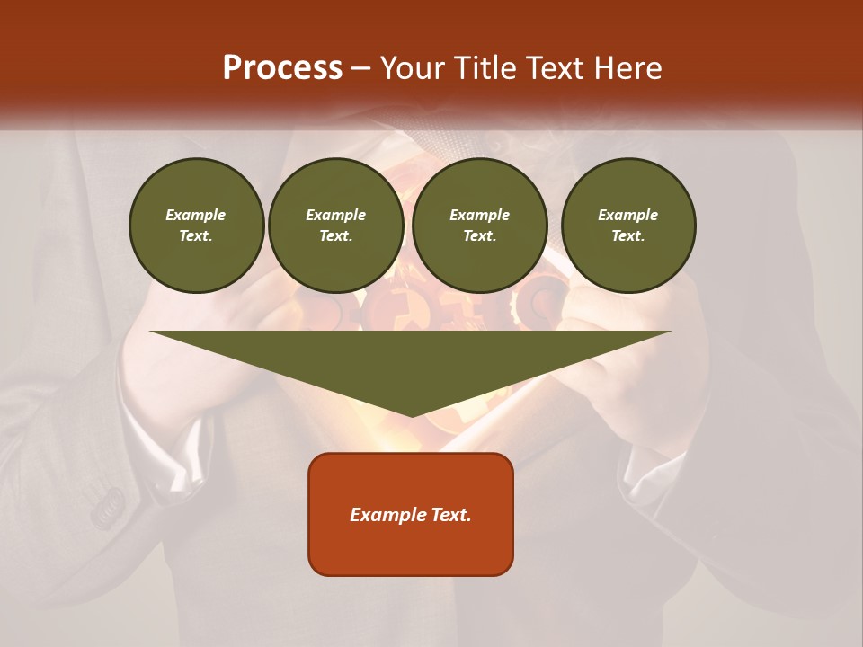 Mechanism In The Chest Of A Man PowerPoint Template