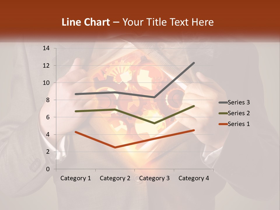 Mechanism In The Chest Of A Man PowerPoint Template