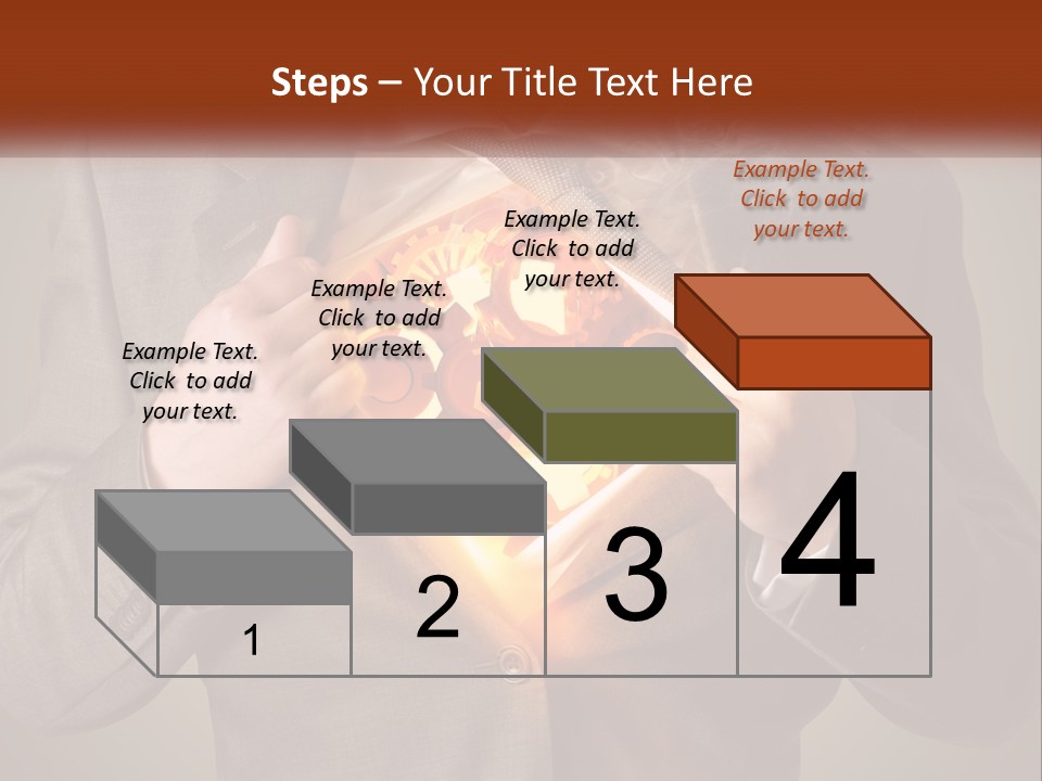 Mechanism In The Chest Of A Man PowerPoint Template