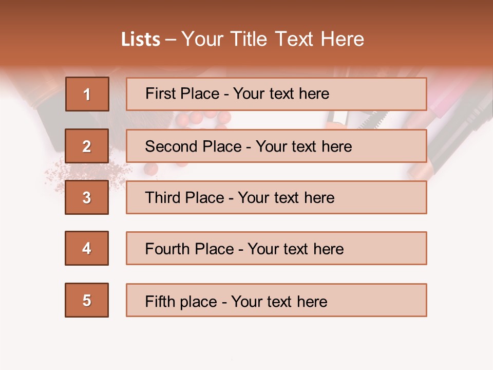 Makeup Table PowerPoint Template