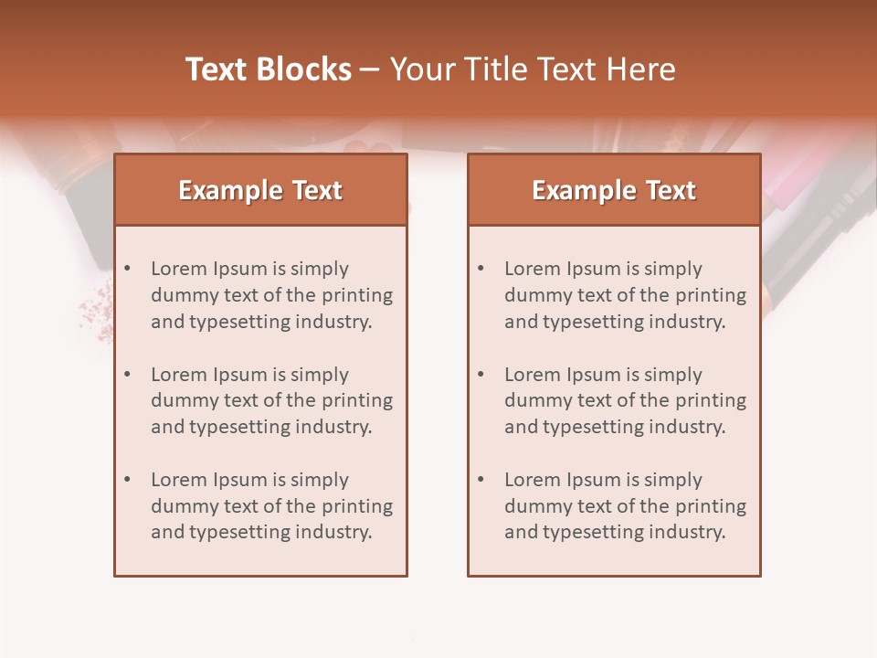 Makeup Table PowerPoint Template