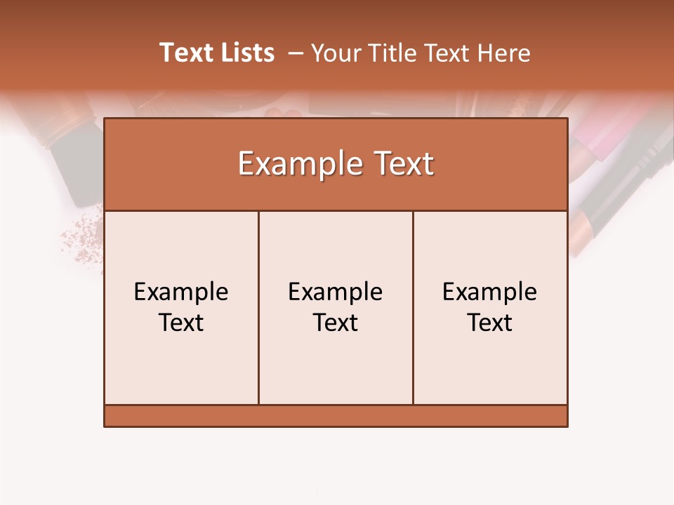 Makeup Table PowerPoint Template