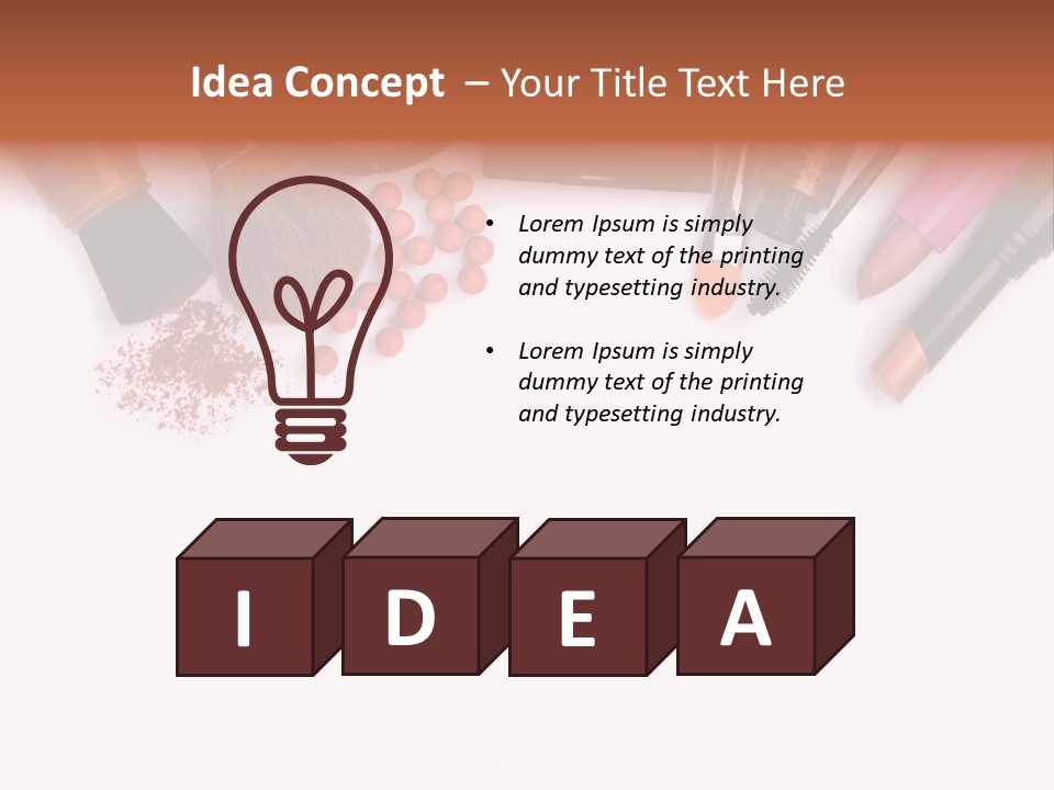 Makeup Table PowerPoint Template