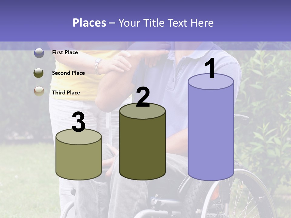 Wheelchair Guy PowerPoint Template