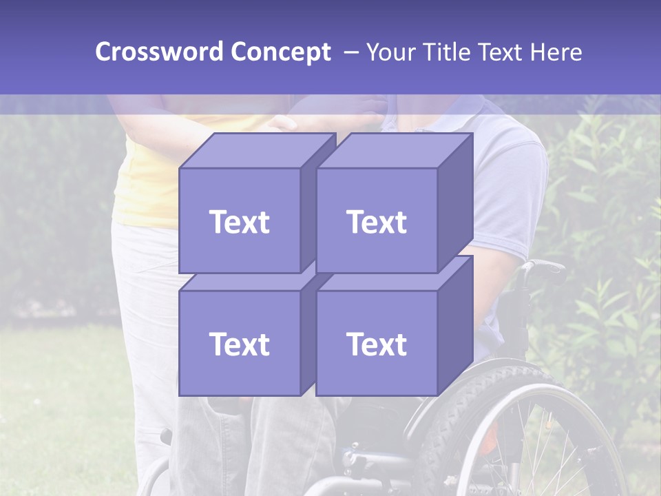 Wheelchair Guy PowerPoint Template