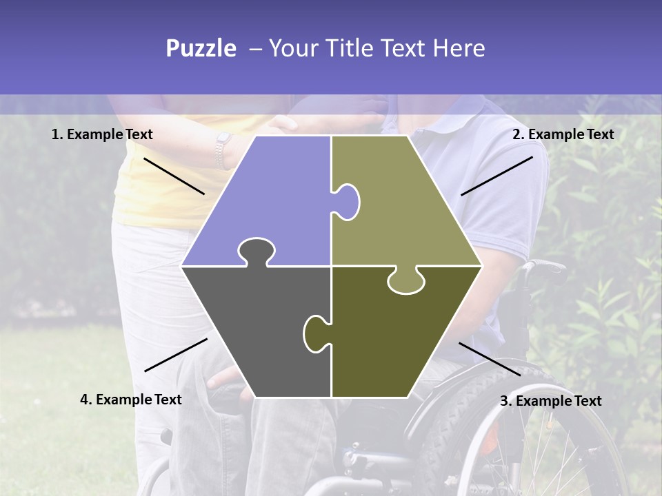 Wheelchair Guy PowerPoint Template