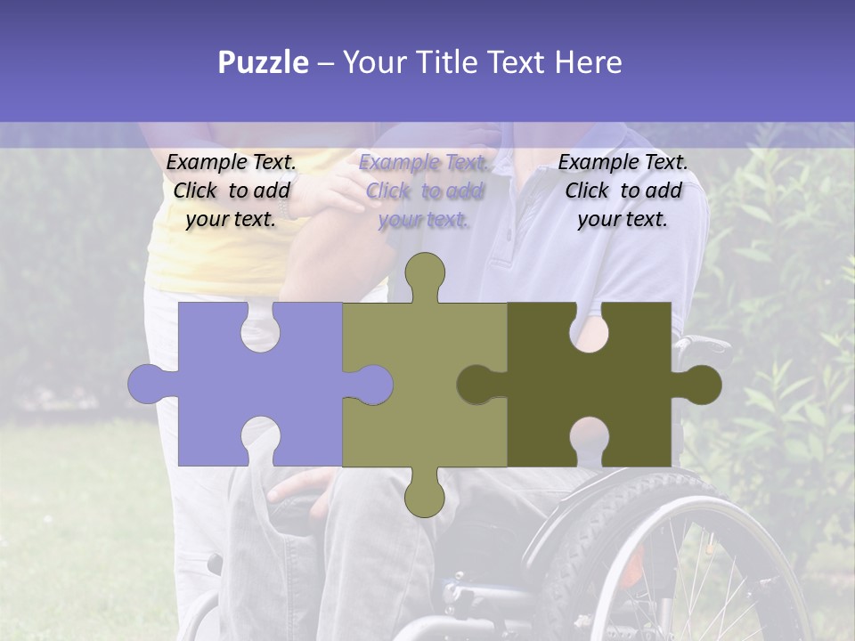 Wheelchair Guy PowerPoint Template