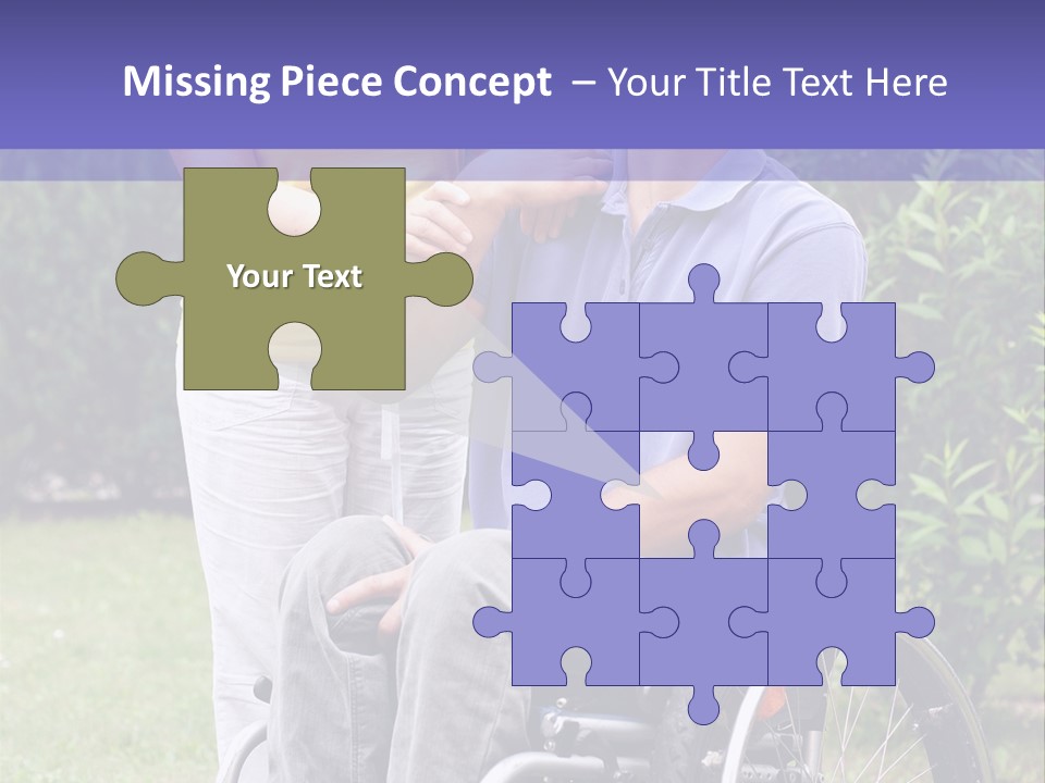 Wheelchair Guy PowerPoint Template