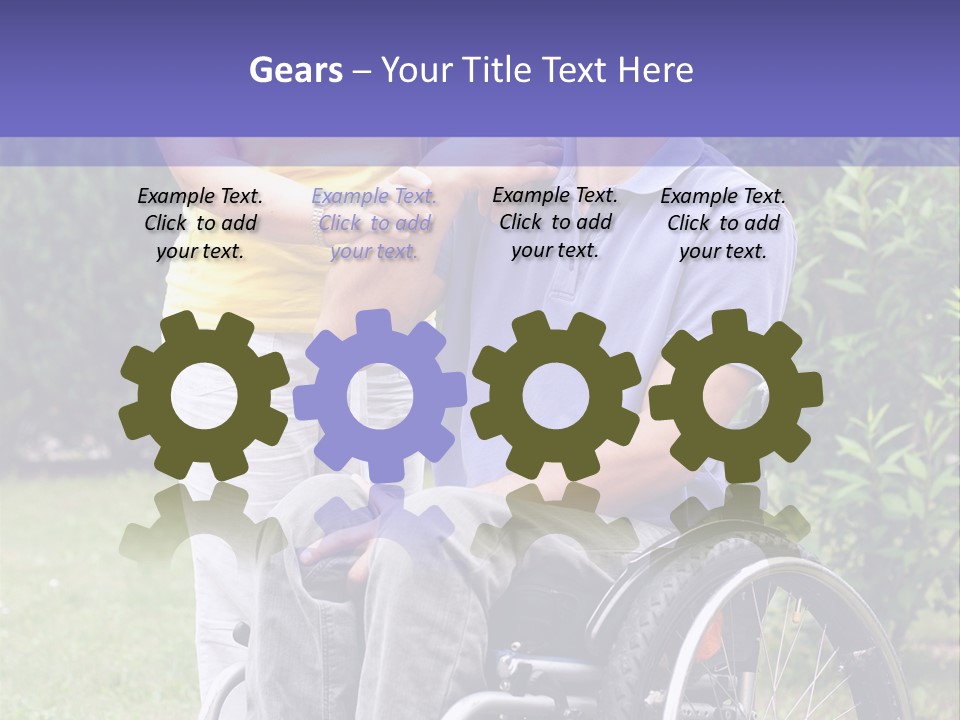 Wheelchair Guy PowerPoint Template
