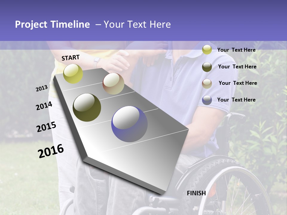 Wheelchair Guy PowerPoint Template