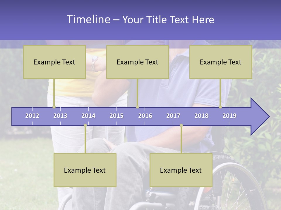Wheelchair Guy PowerPoint Template