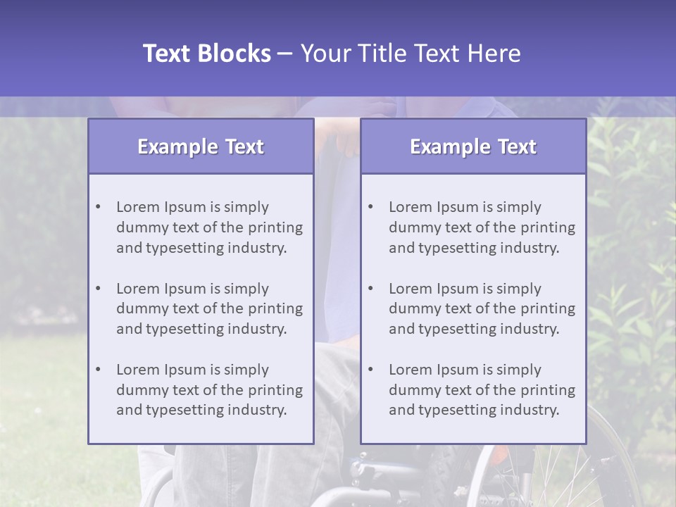 Wheelchair Guy PowerPoint Template