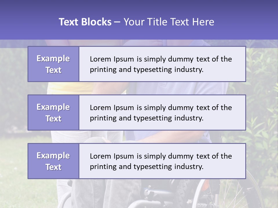 Wheelchair Guy PowerPoint Template
