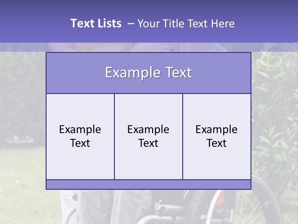 Wheelchair Guy PowerPoint Template
