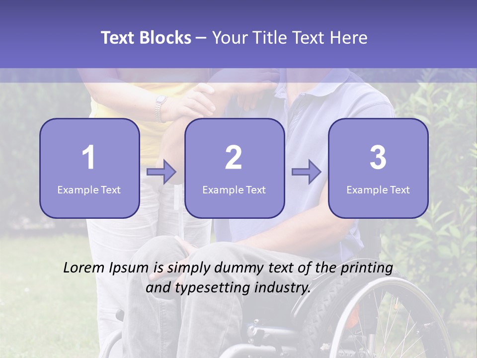 Wheelchair Guy PowerPoint Template
