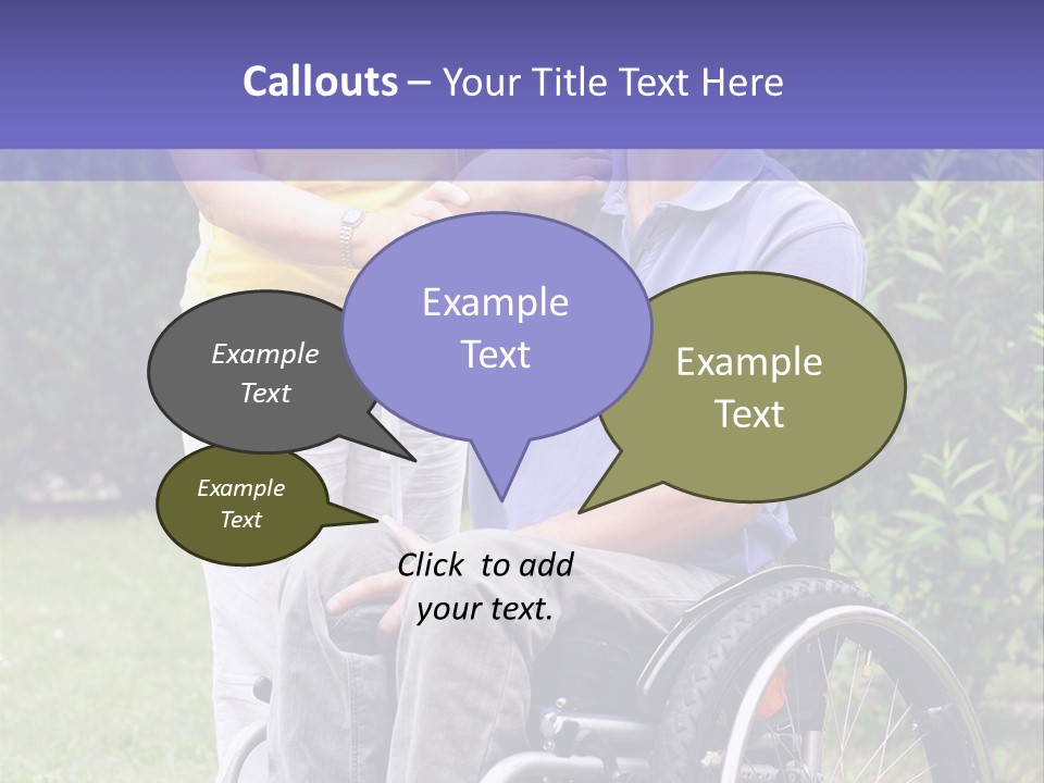 Wheelchair Guy PowerPoint Template