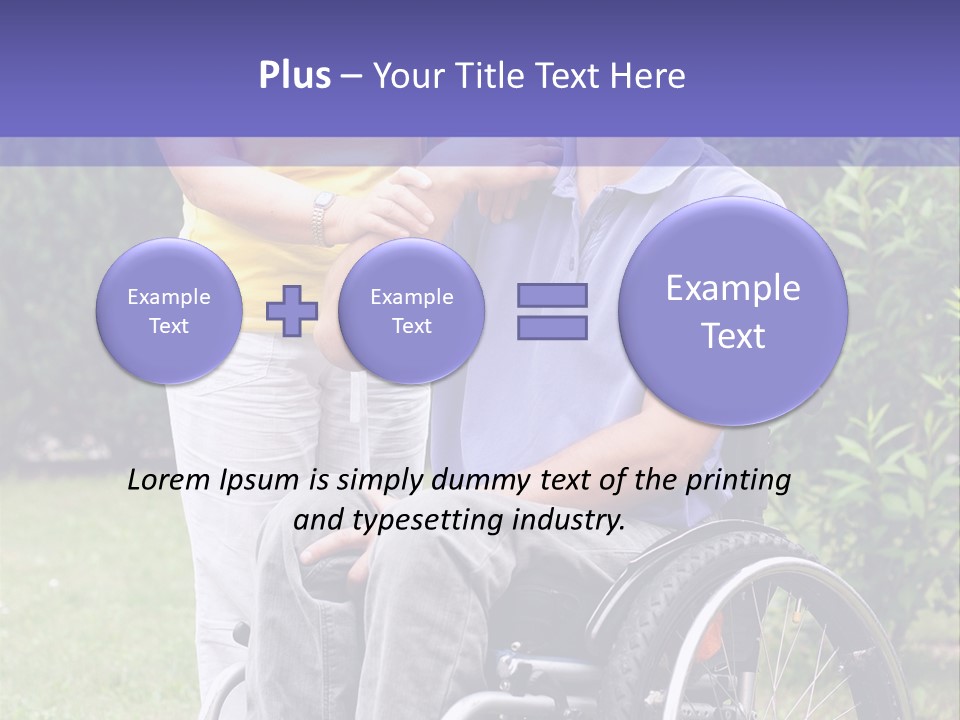 Wheelchair Guy PowerPoint Template