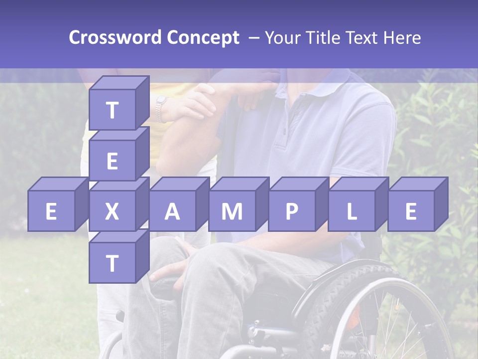 Wheelchair Guy PowerPoint Template