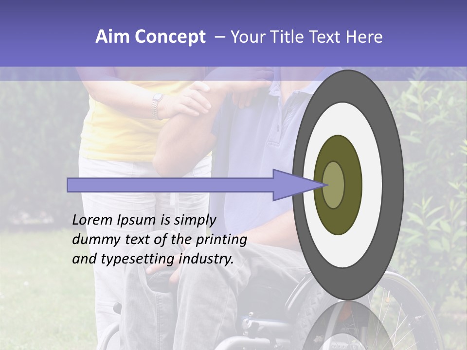 Wheelchair Guy PowerPoint Template