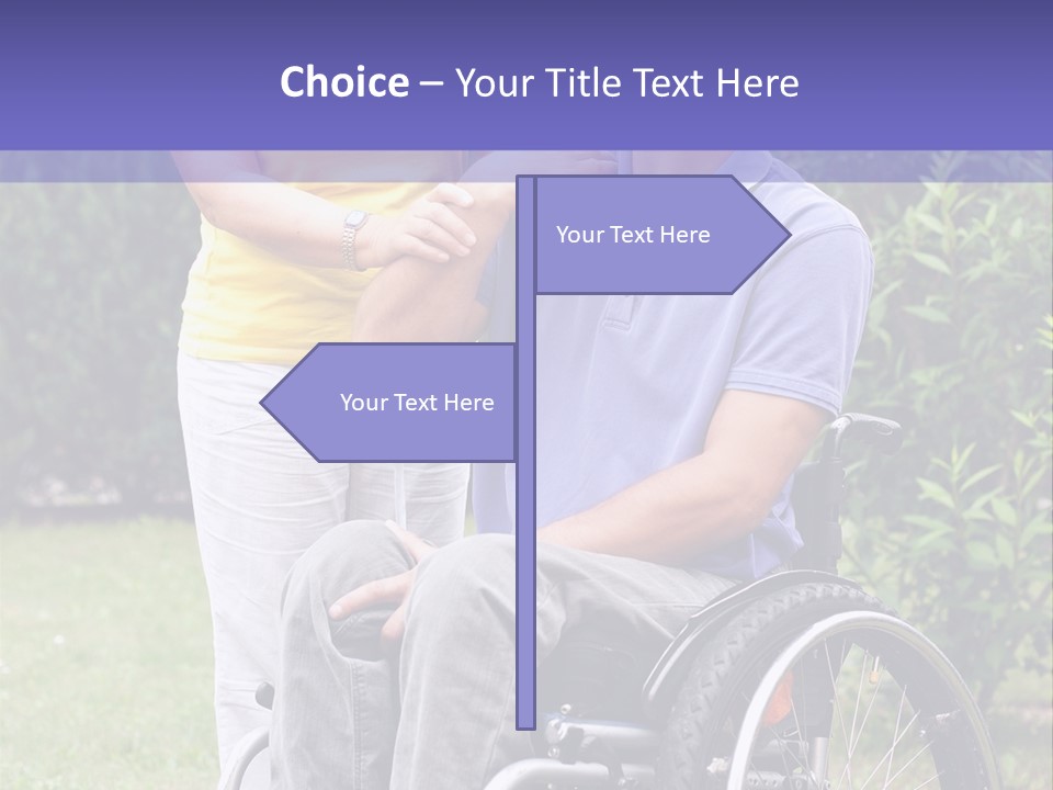 Wheelchair Guy PowerPoint Template