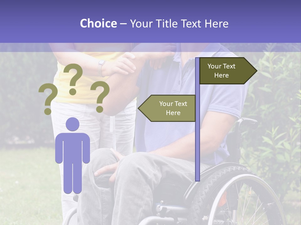 Wheelchair Guy PowerPoint Template